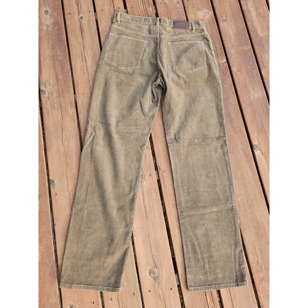 Calvin Klein Corduroy Jean’s Men’s 34 Brown Straight Leg Flat Front Pants - Picture 9 of 11